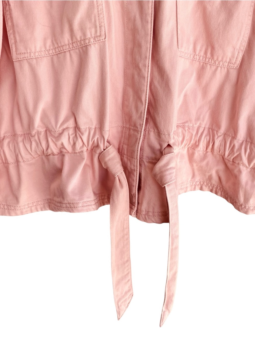 TIME & TRU Utility Jacket Drawstring Pink Women’s Size XL 16/18 - Picture 5 of 11